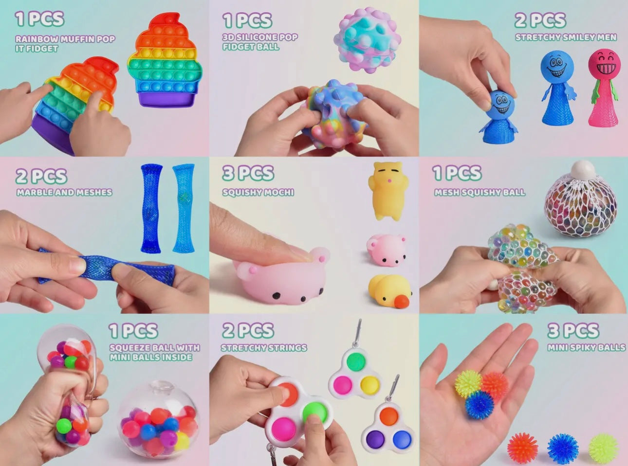 32 Piece Sensory Fidget Toy Set