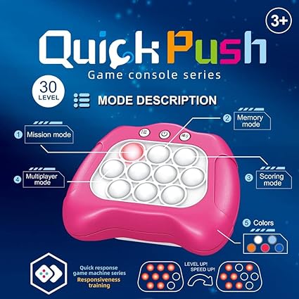 Quick Push Bubble Pop It Electronic Fidget Toy Game Console Series